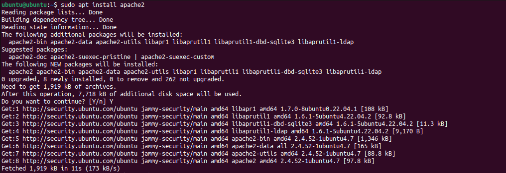 install apache