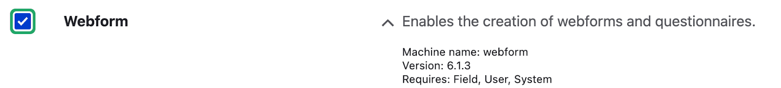webform enable
