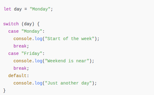 switch Statement