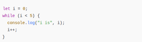 while loop