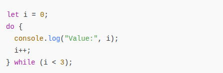 do while loop