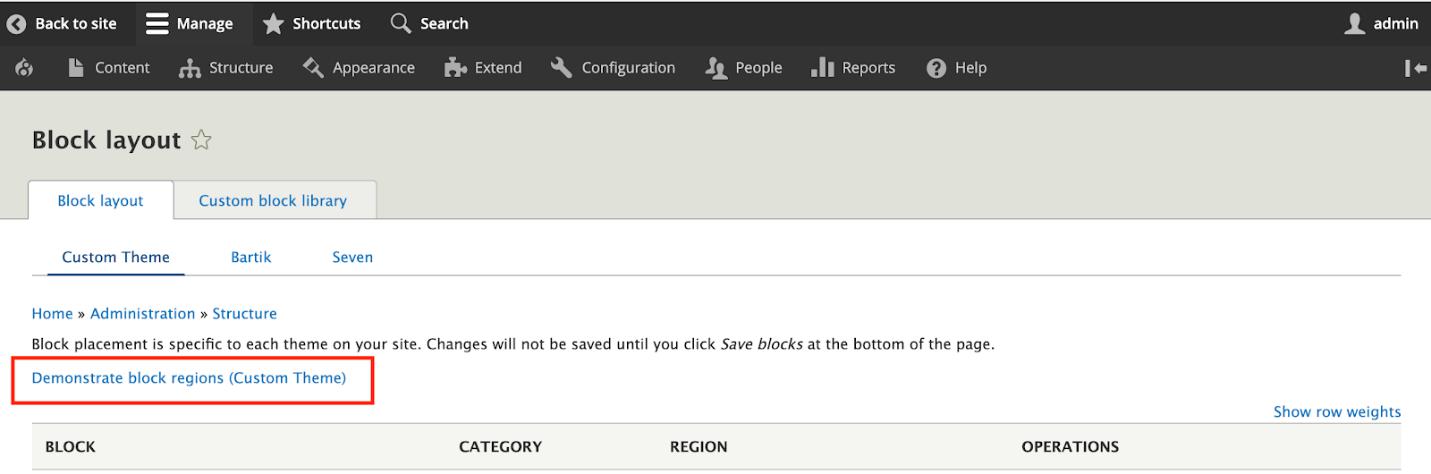 block region link
