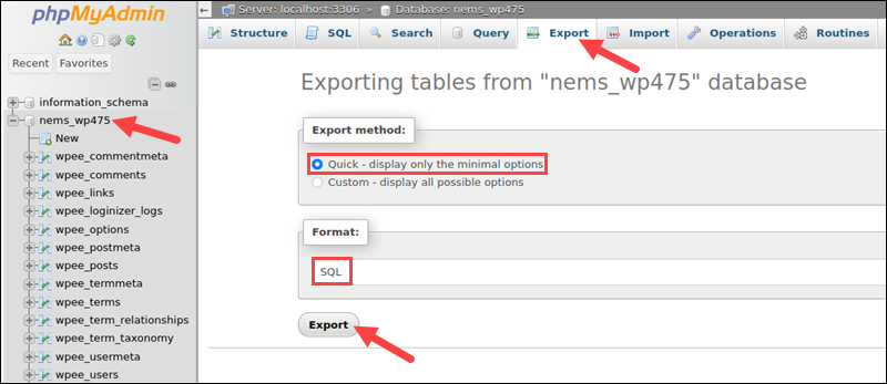 phpmyadmin