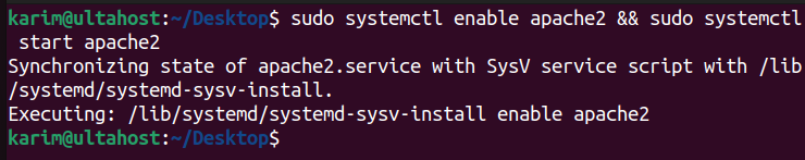 start apache