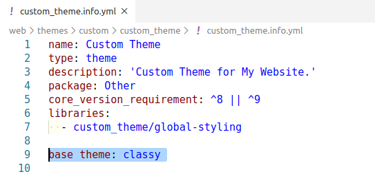 base theme attachment