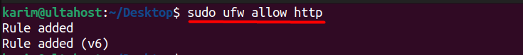 ufw added