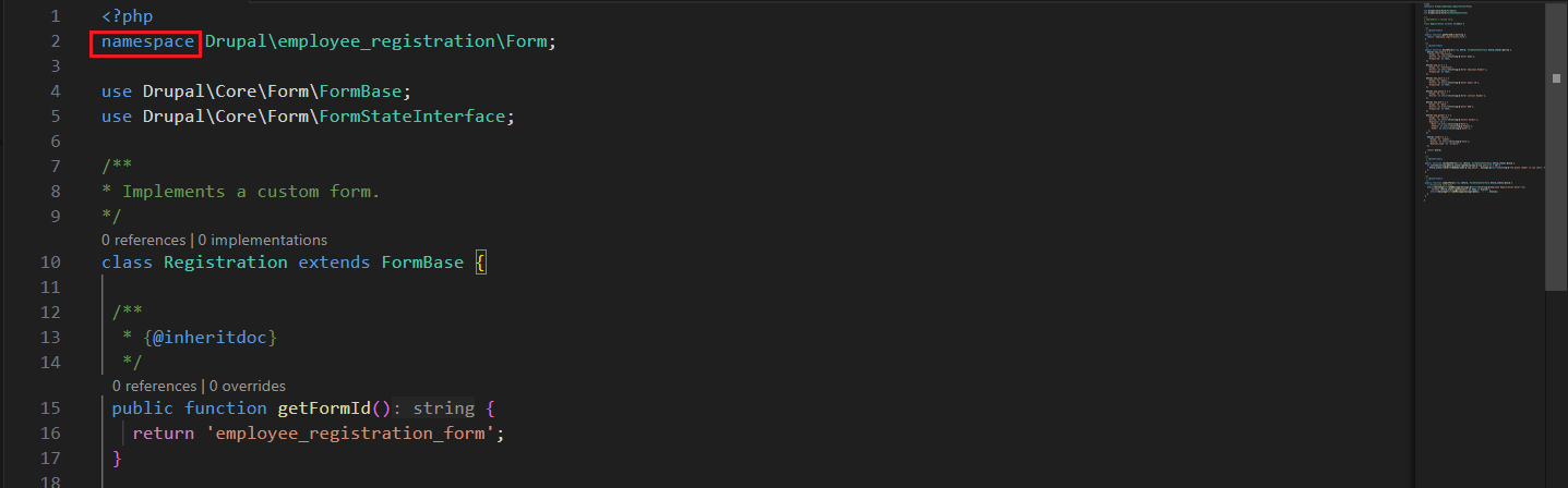 namespace