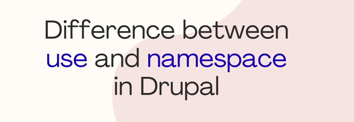 use keyword v/s namespace