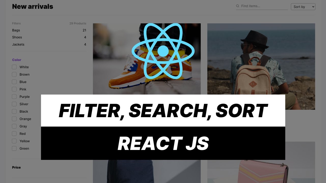 filter. search, sort