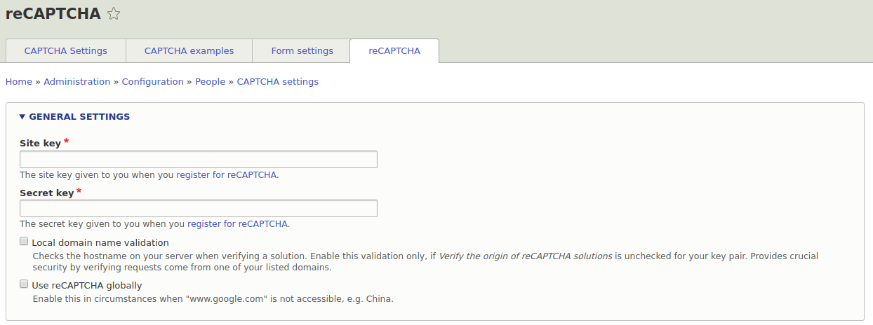 reCaptcha